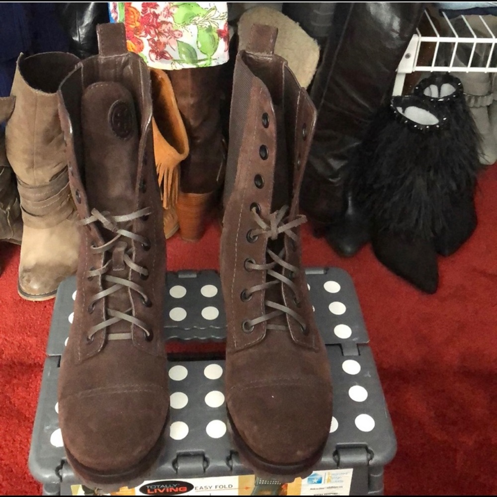 Tory Burch Broome combat boots